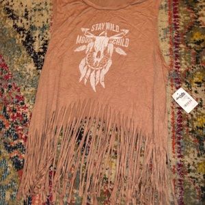 Charlotte Russe Fringe Top